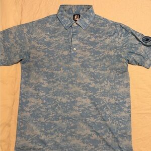 FootJoy Light Blue Camouflage Polo Shirt